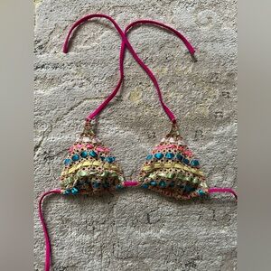 Colourful Crochet Bikini Top